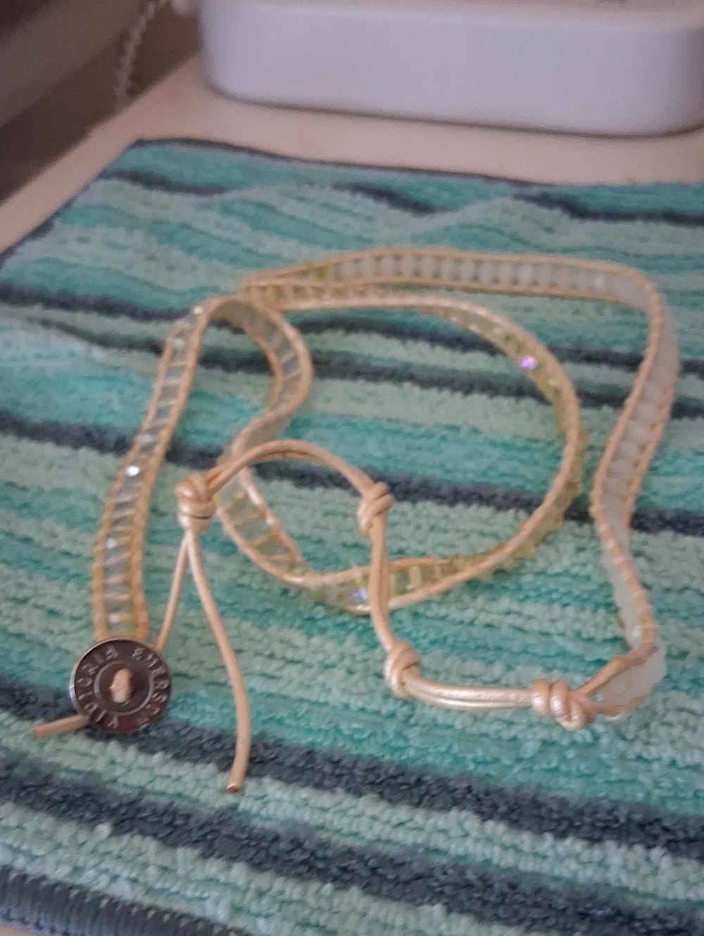 Victoria Emerson Gold Wrap Bracelet with Subtle Beads